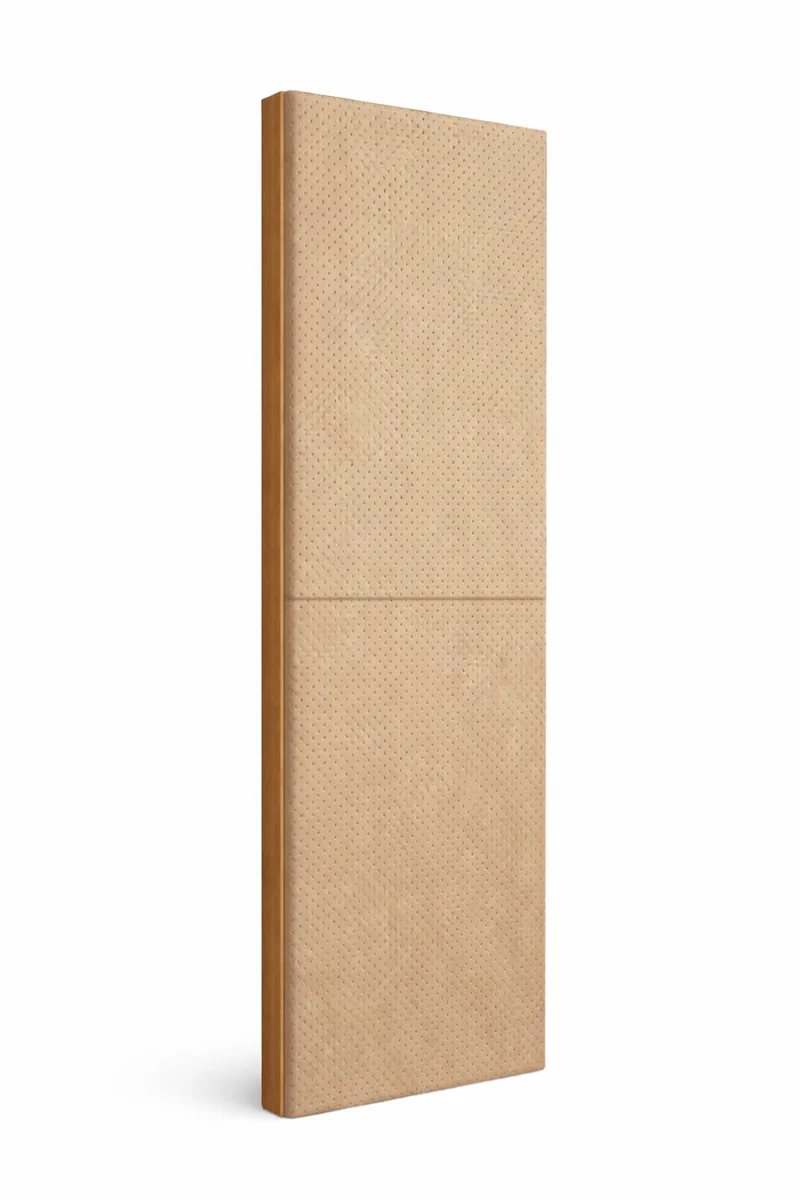 Панель Light Desert Sand, натуральная кожа с перфорацией, tan, 2400х600х50мм
