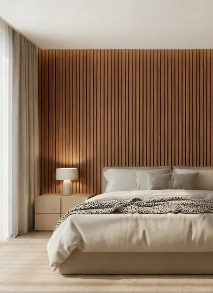 Панель Light Beaumont Oak, рейки, дуб бомонт натуральный, 2400х600х50мм