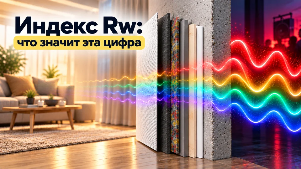 Индекс звукоизоляции стены Rw: что это за цифра