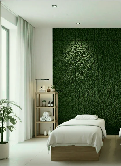 Панель Optima Emerald King, мох, салатовый, 2400х600х65мм