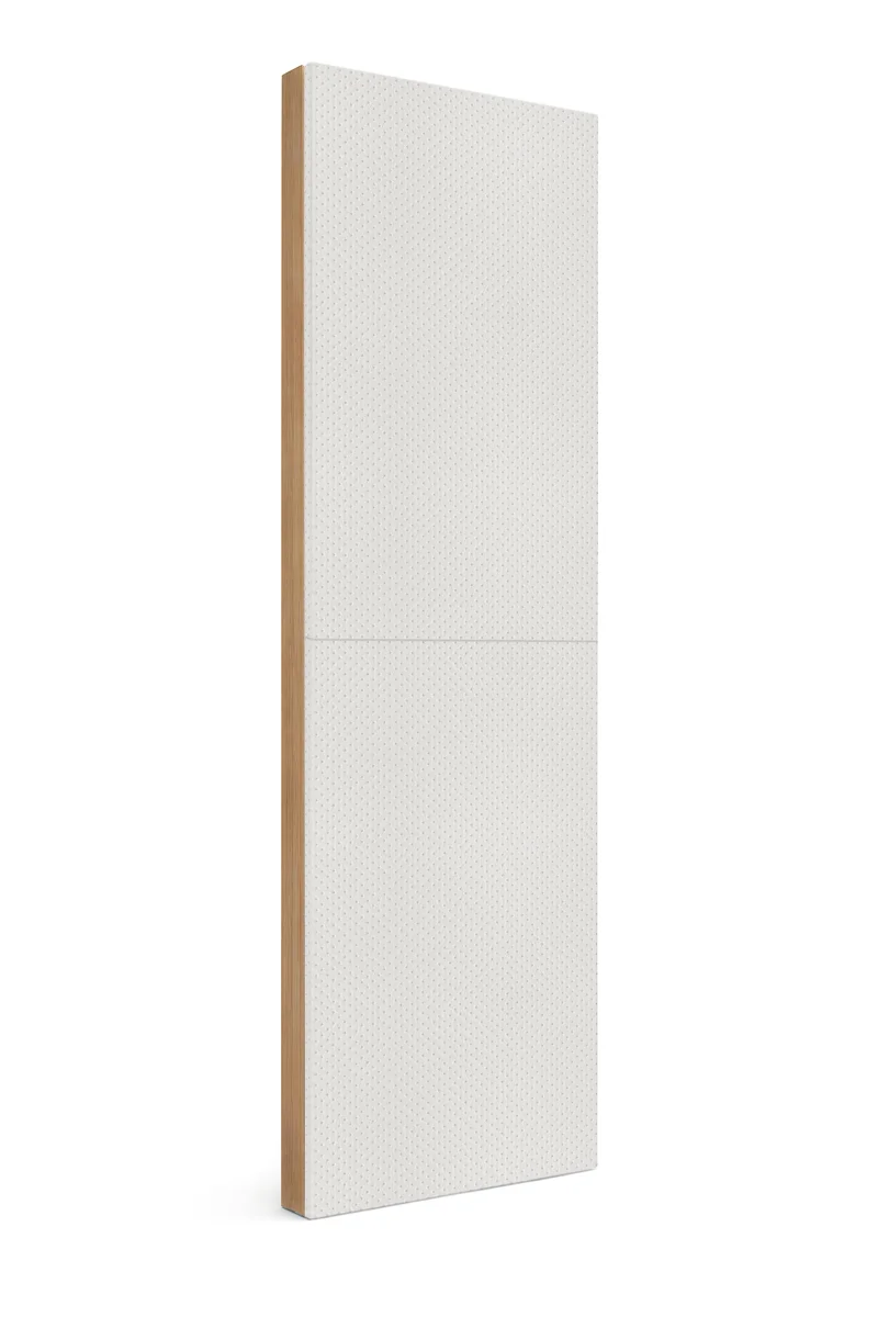 Панель Light Alabaster, натуральная кожа с перфорацией, белый, 2400х600х50мм