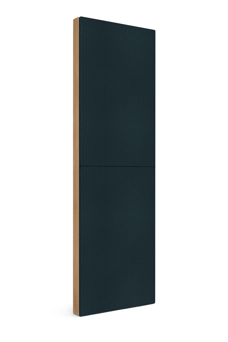 Панель Extra Black Velvet, натуральная кожа с перфорацией, черный, 2400х600х70мм