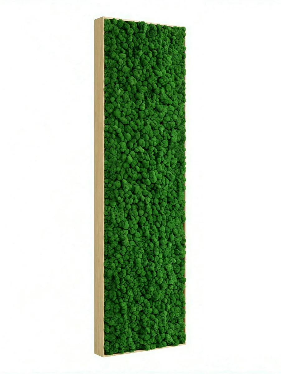 Панель Optima Arctic Moss, мох, зеленый, 2400х600х65мм