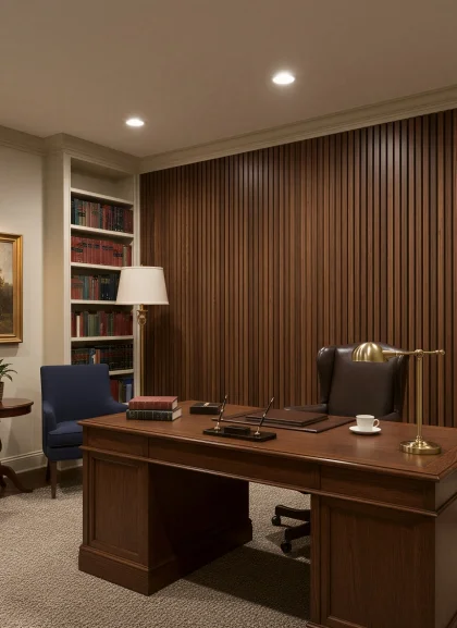 Панель Light Canyon Cognac, рейки, орех каньон коньяк, 2400х600х50мм